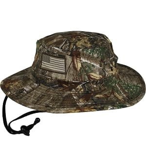Canyon Pro wide brim boonie camo hat with 360 degree sun protection