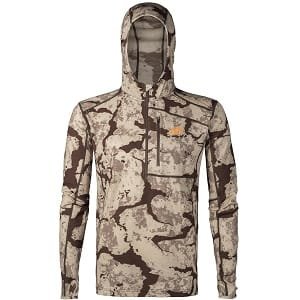 First Lite Kiln Hoody merino hunting base layer with hood