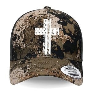 Ranger Pro tactical camo hat with ripstop fabric and MOLLE loops
