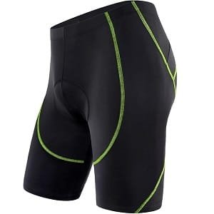 Sportneer men’s padded cycling shorts with gel and foam layers