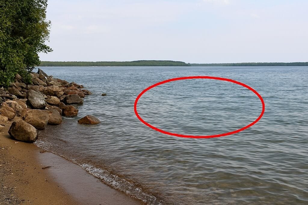 Shoreline walleye fishing hotspot marked for anglers